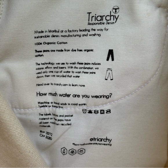 Triarchy St. Tropez High Rise Straight Leg Jeans Size 27 - Picture 10 of 10